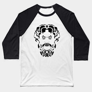 Zeus head illustration design Baseball T-Shirt